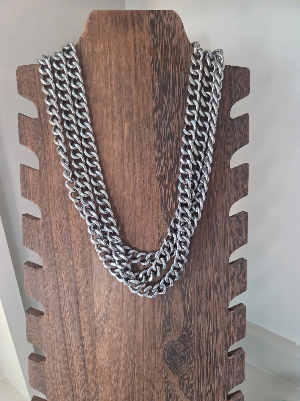 Women's Silver Chain Necklace - Heavy Link